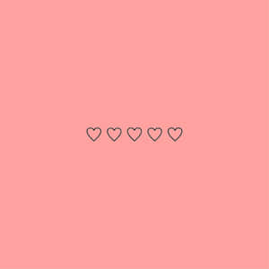 A Pink Background With Hearts On It Wallpaper