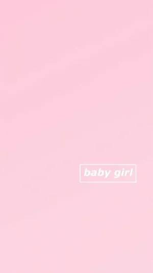 A Pink Background With The Word Baby Girl On It Wallpaper