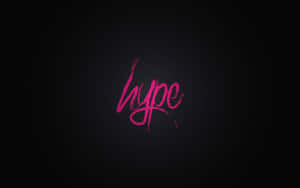 A Pink Background With The Word Hype Written On It Wallpaper