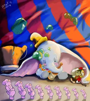 A Pink Elephant Exploring The Wild Wallpaper