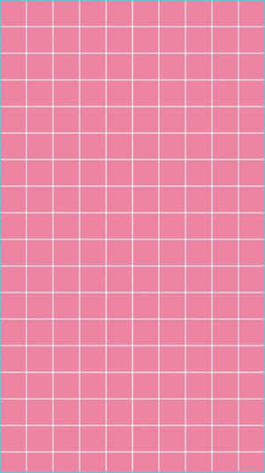 A Pink Grid Pattern With Squares On It Wallpaper