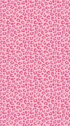 A Pink Leopard Print Pattern Wallpaper