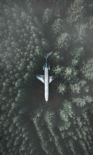 A Plane Taking Off From The Runway Wallpaper