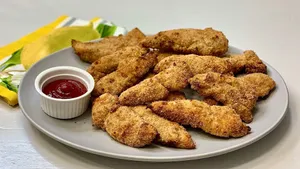 A Plate Of Chicken Tender Wallpaper