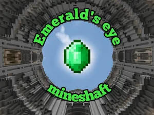 A Player Discovering A Valuable Emerald Ore Vein In Minecraft Wallpaper