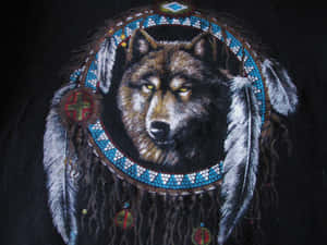 A Portrait Of A Proud Native American Indian Man Wallpaper