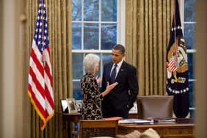 A Portrait Of Kathleen Sebelius Wallpaper