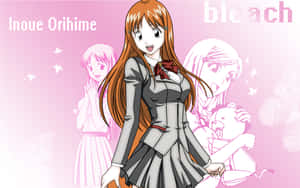 A Portrait Of Orihime Inoue, A Mesmerizing Female Anime Character Wallpaper