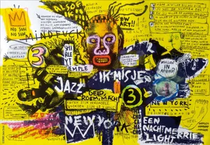 A Portrait Of The Late Artist Jean-michel Basquiat. Wallpaper