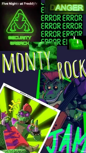 A Poster With The Words Mony Rock Jam Wallpaper