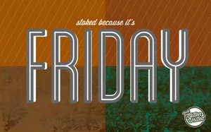 A Poster With The Words Shopped Because It's Friday Wallpaper