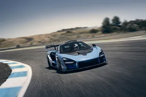 A Powerful Mclaren Senna In Its Complete Prowess. Wallpaper