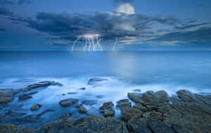 A Powerful Ocean Storm Wallpaper