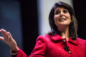 A Powerful Perspective Of Nikki Haley Wallpaper