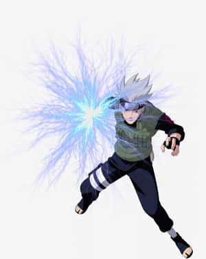 A Powerful Raikiri Lightning Blade Unleashed Wallpaper