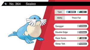 A Powerful Sealeo Pokemon Demonstrating An Attack Move. Wallpaper