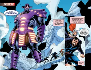 A Powerful Trio From Justice League: Gods And Monsters Wallpaper