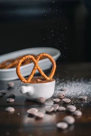 A Pretzel On A Tiny Pot Wallpaper
