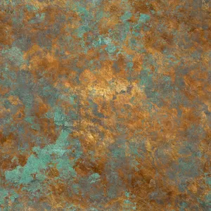 A Profound Display Of Aging Through A Rustic Tarnished Bronze Wallpaper