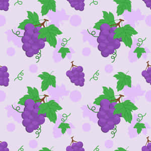 A Prolific Cluster Of Purple Grapes Wallpaper