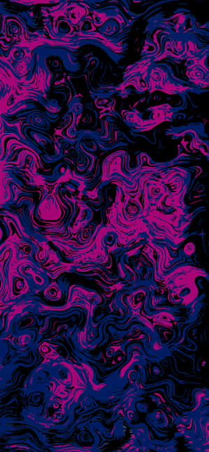 A Purple And Black Swirling Pattern Wallpaper