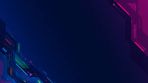 A Purple And Blue Background With A Computer Screen Wallpaper