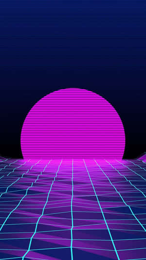 A Purple And Blue Background With A Pink Light Wallpaper