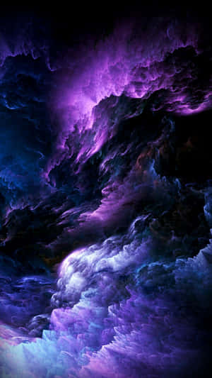 A Purple And Blue Cloudy Sky Wallpaper