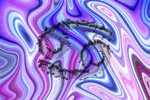 A Purple And Blue Swirled Background Wallpaper