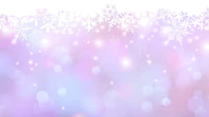 A Purple And Pink Background With Snowflakes Wallpaper