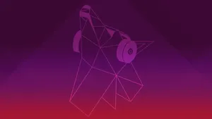 A Purple And Purple Background With A Geometric Design Wallpaper