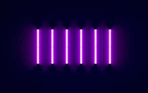 A Purple Light Is Shown On A Dark Background Wallpaper