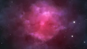 A Purple Nebula In Space With Stars Wallpaper