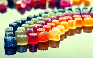 A Rainbow Of Gummy Bears Wallpaper