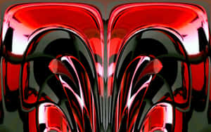 A Red And Black Abstract Design Wallpaper