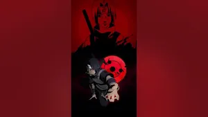 A Red And Black Banner With A Black And Red Image Wallpaper
