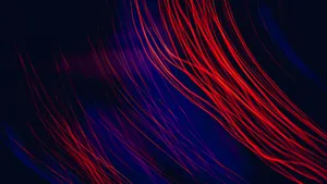 A Red And Blue Light Wallpaper