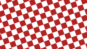 A Red And White Checkered Pattern Wallpaper