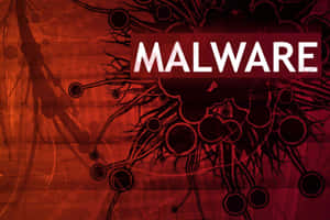 A Red Background With The Word Malware Wallpaper