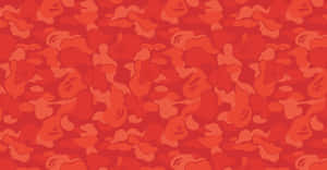 A Red Camouflage Pattern With A Red Background Wallpaper