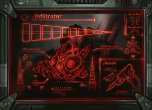 A Red Screen With A Red Light On It Wallpaper