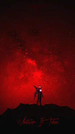 A Red Star With A Red Background Wallpaper