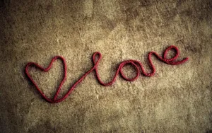 A Red String Of Love Wallpaper