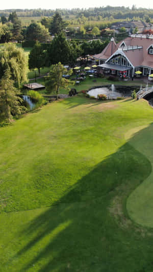 A Relaxing Day On The Beautiful Golf Green Wallpaper