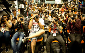 A Reporter At Work Wallpaper