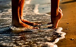 A Romantic Sunset At The Beach Wallpaper