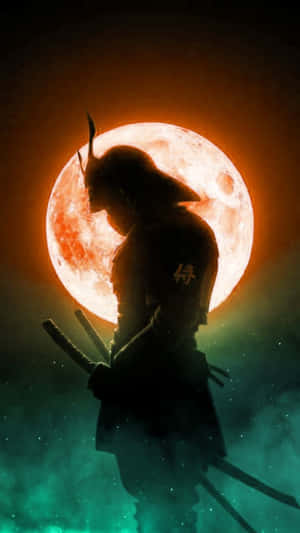 A Ronin Warrior Holding A Sword Wallpaper