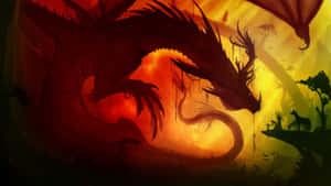 A Scary And Spectacular Dragon In Heavenly 1080p Wallpaper