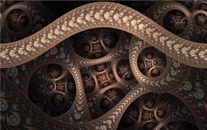 A Scenic View Of Abstract Ribbon Patterns Wallpaper