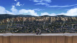 A Scenic View Of Konoha, The Hidden Leaf Village Wallpaper